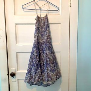 Blue racerback dress, ecote. Size 8